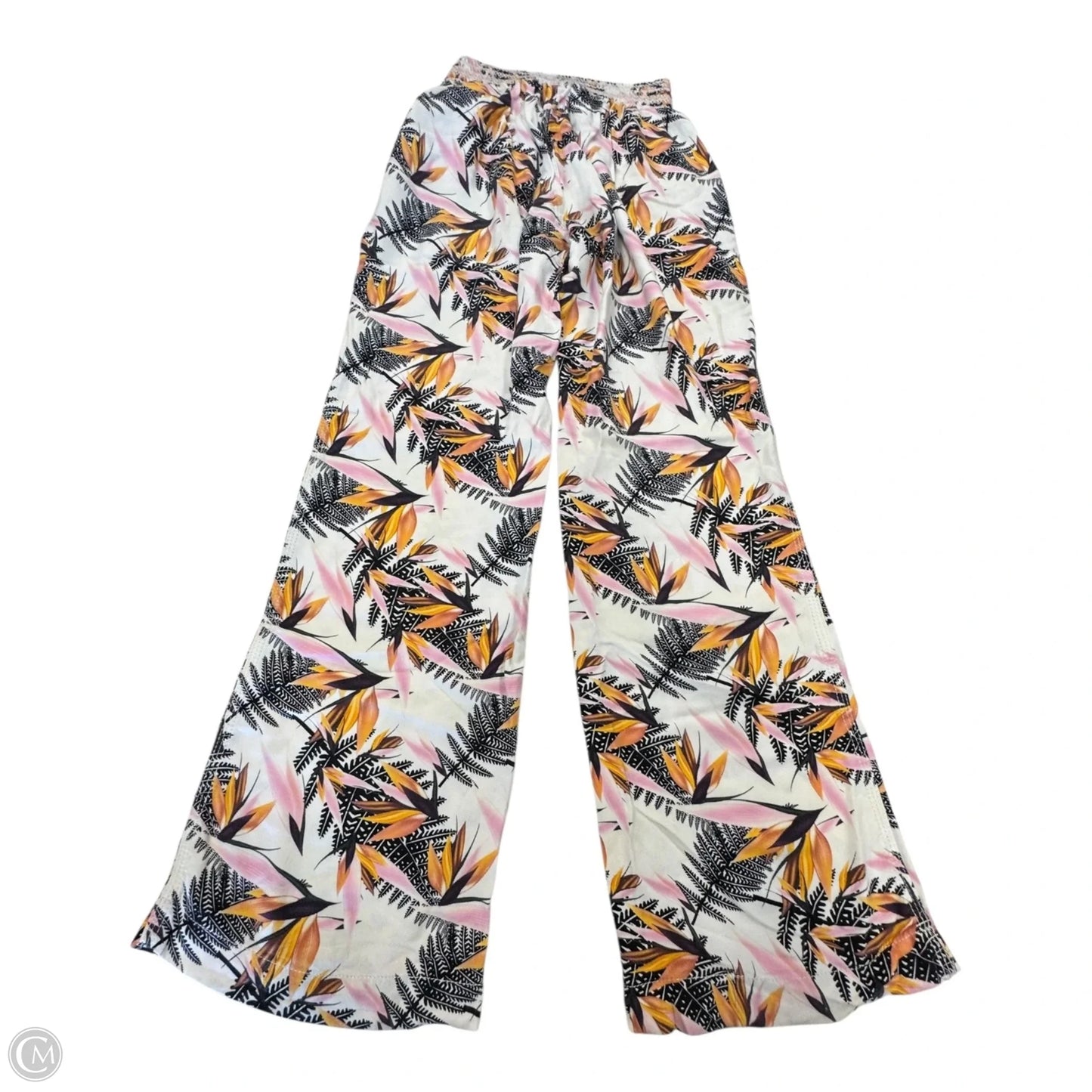 Pants Lounge By Clothes Mentor In Tropical Print, Size: Xl