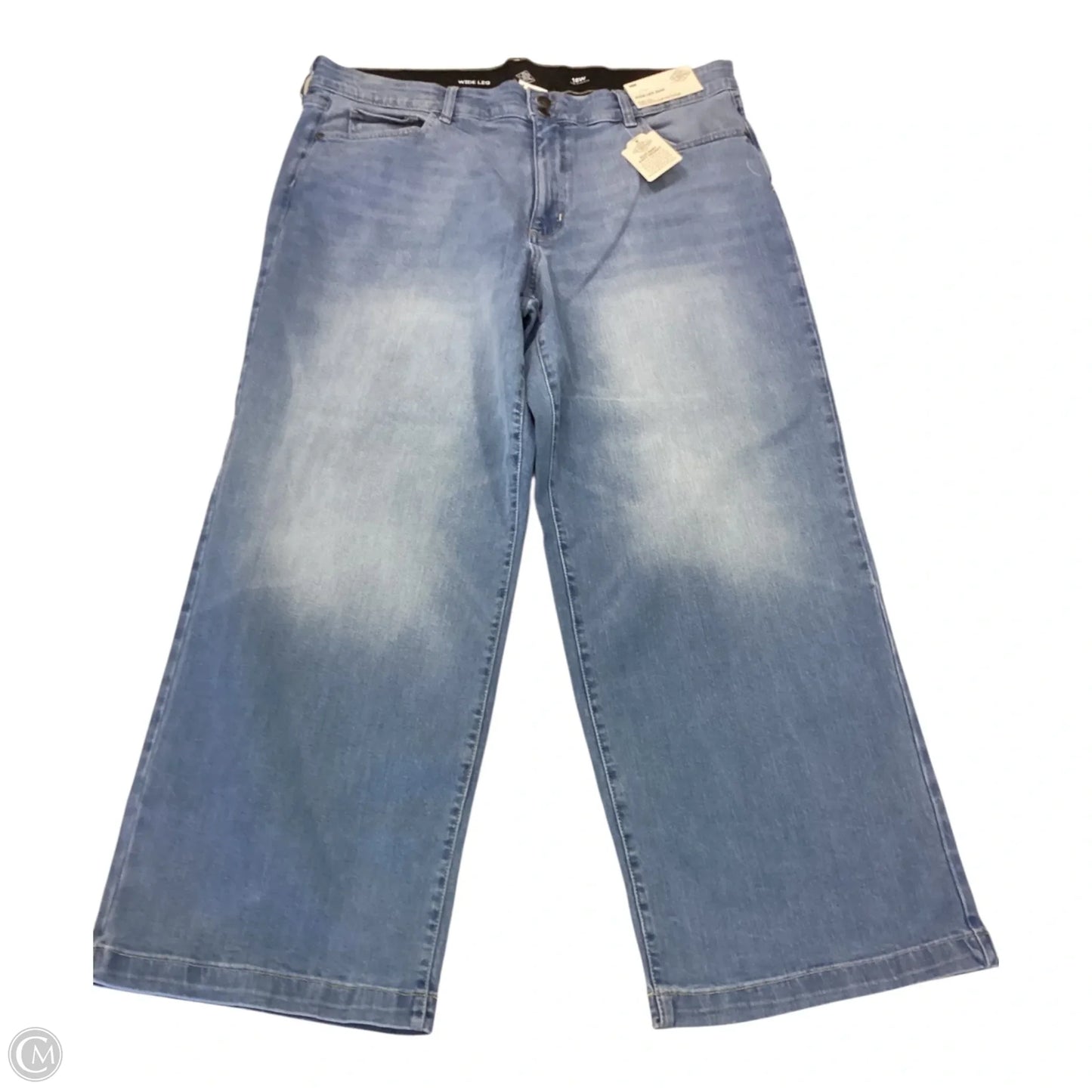 Jeans Wide Leg By St Johns Bay In Blue Denim, Size: 18