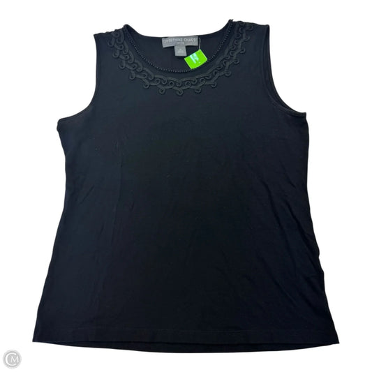 Top Sleeveless By Josephine Chaus In Black, Size: M