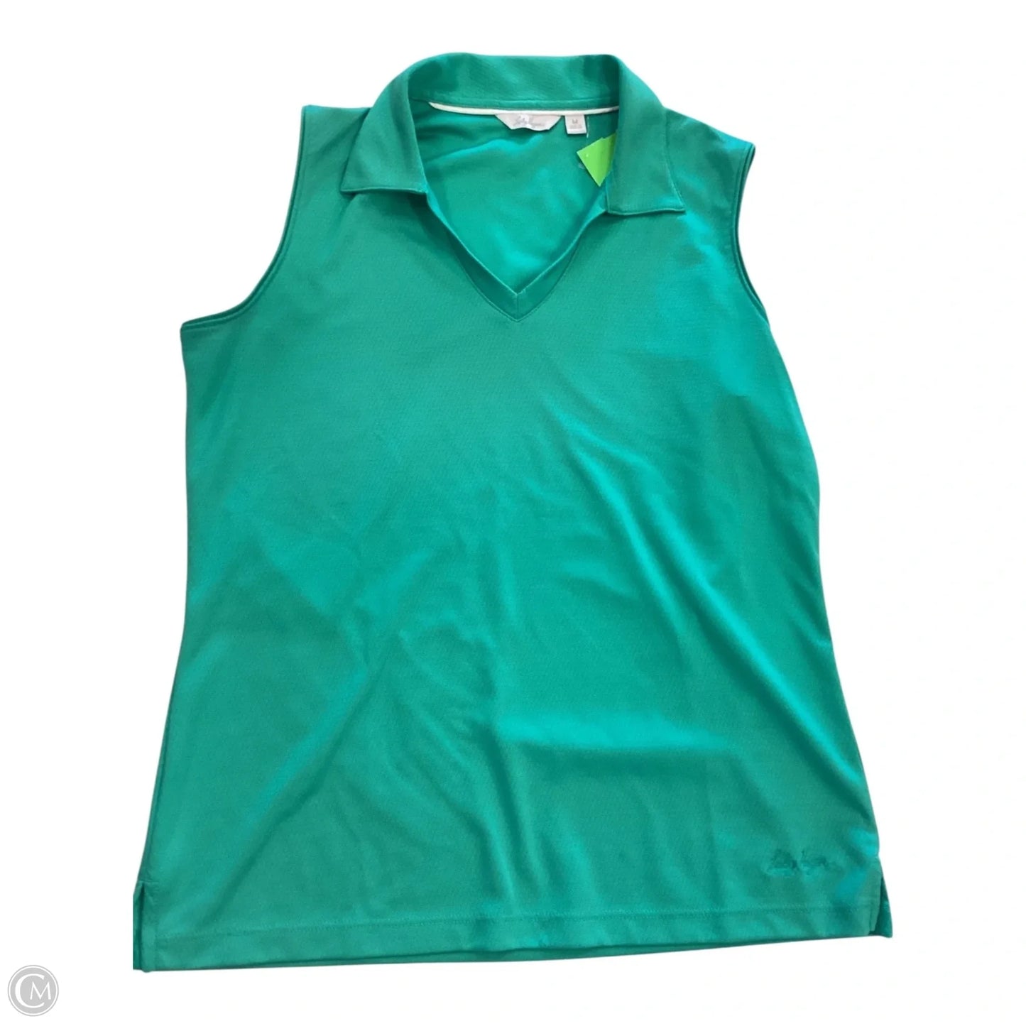 Athletic Top Short Sleeve By Lady Hagen In Green, Size: M