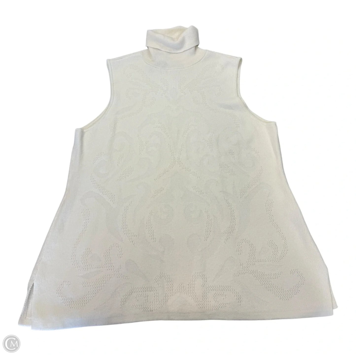 Top Sleeveless By Chicos In Cream, Size: Xlp