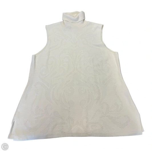 Top Sleeveless By Chicos In Cream, Size: Xlp