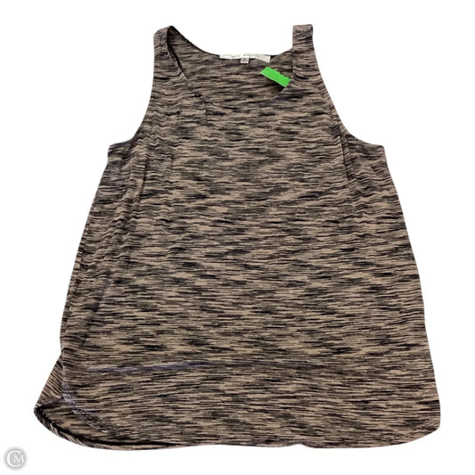 Top Short Sleeve By Max Studio In Black & Brown, Size: S