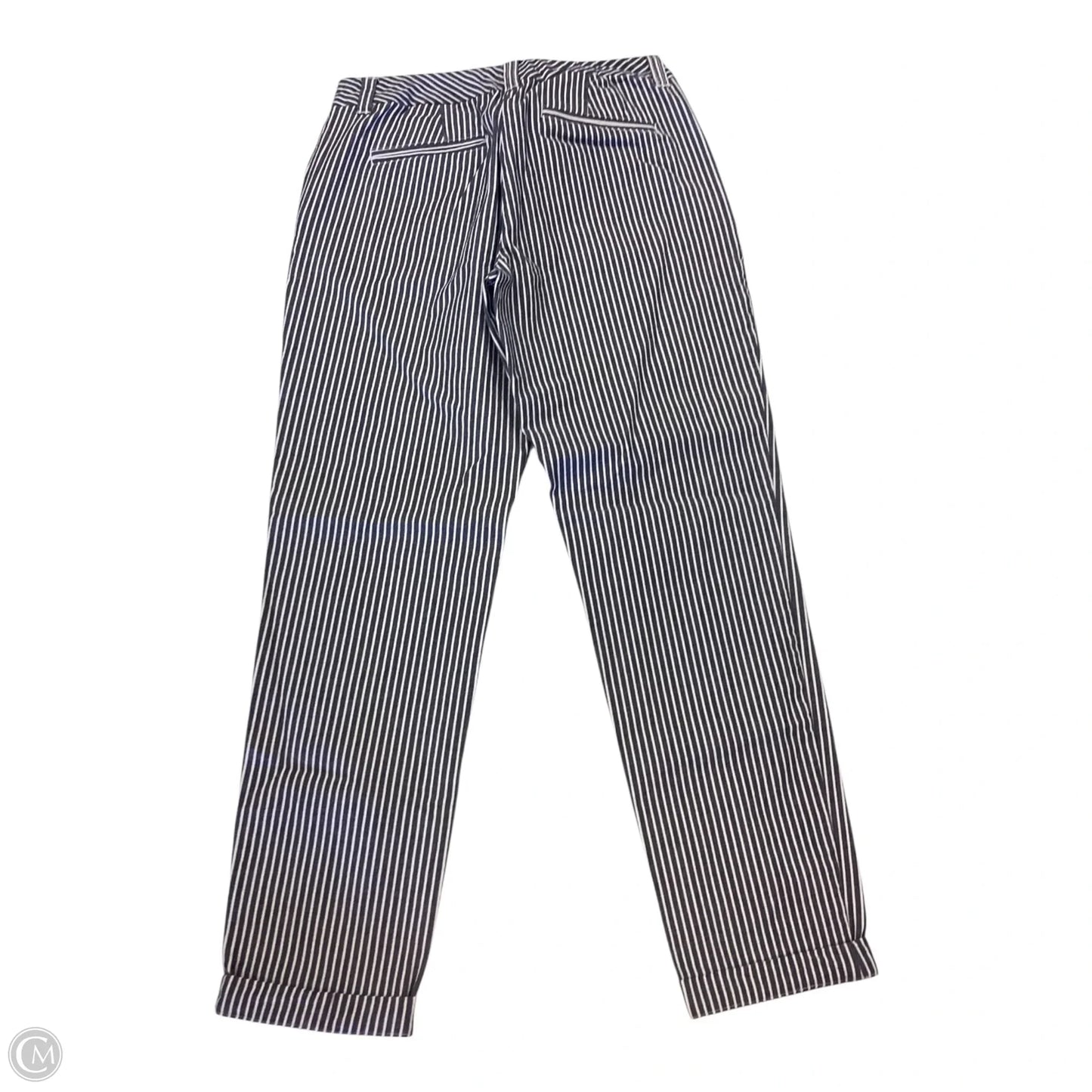 Pants Cropped By Maison Jules In Striped Pattern, Size: 2