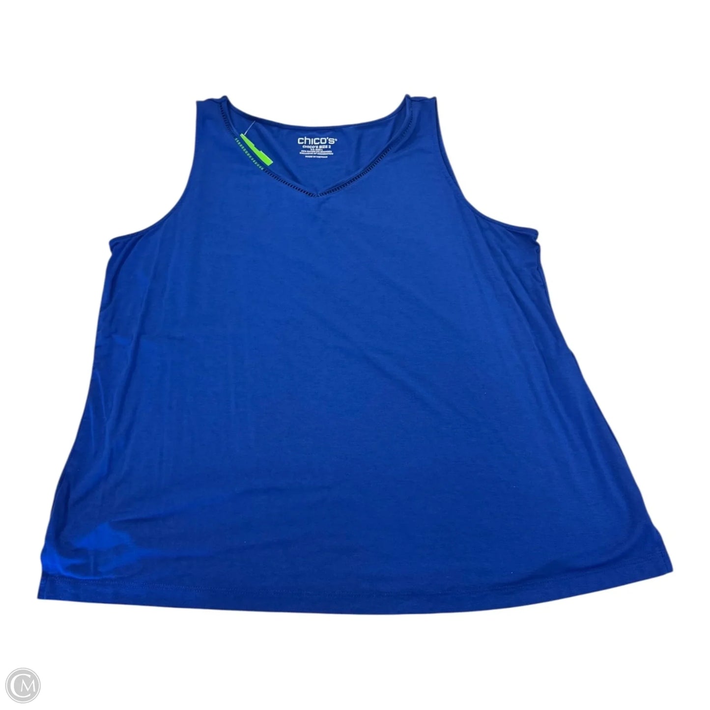 Top Sleeveless By Chicos In Blue, Size: L