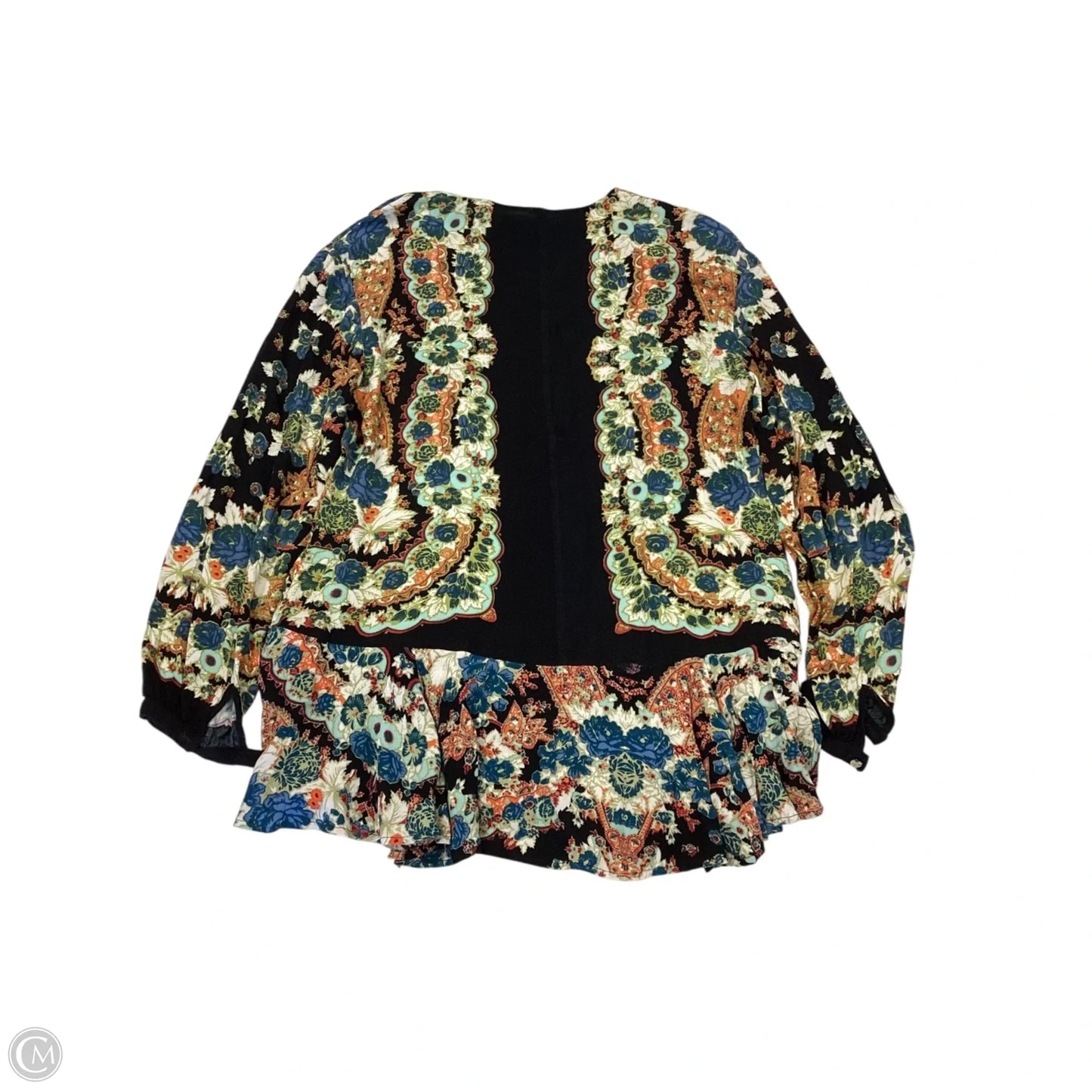Top Long Sleeve By Free People In Floral Print, Size: Xs
