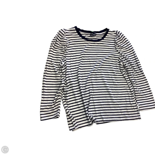 Top Long Sleeve By Clothes Mentor In Striped Pattern, Size: L
