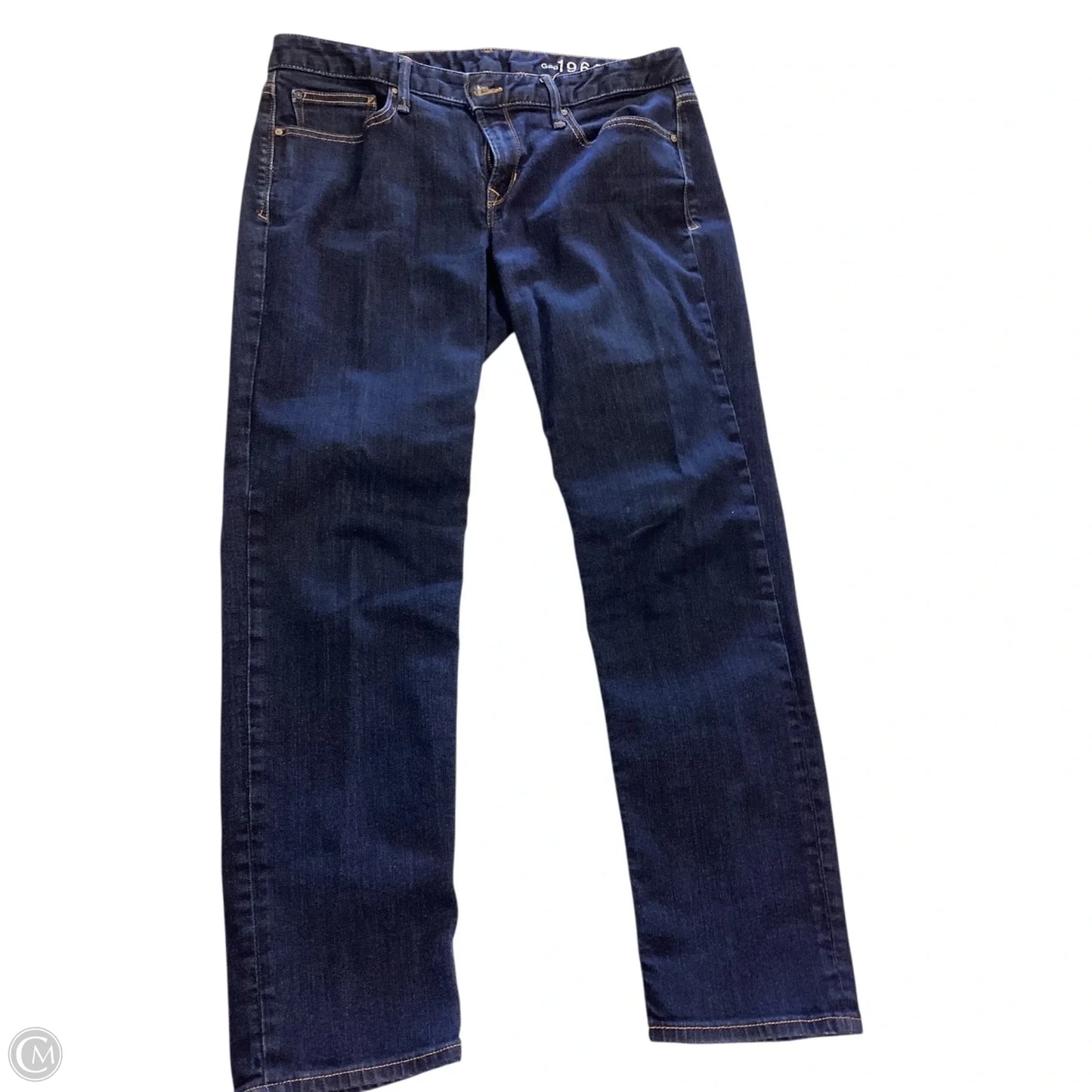 Jeans Straight By Gap In Blue Denim, Size: 12