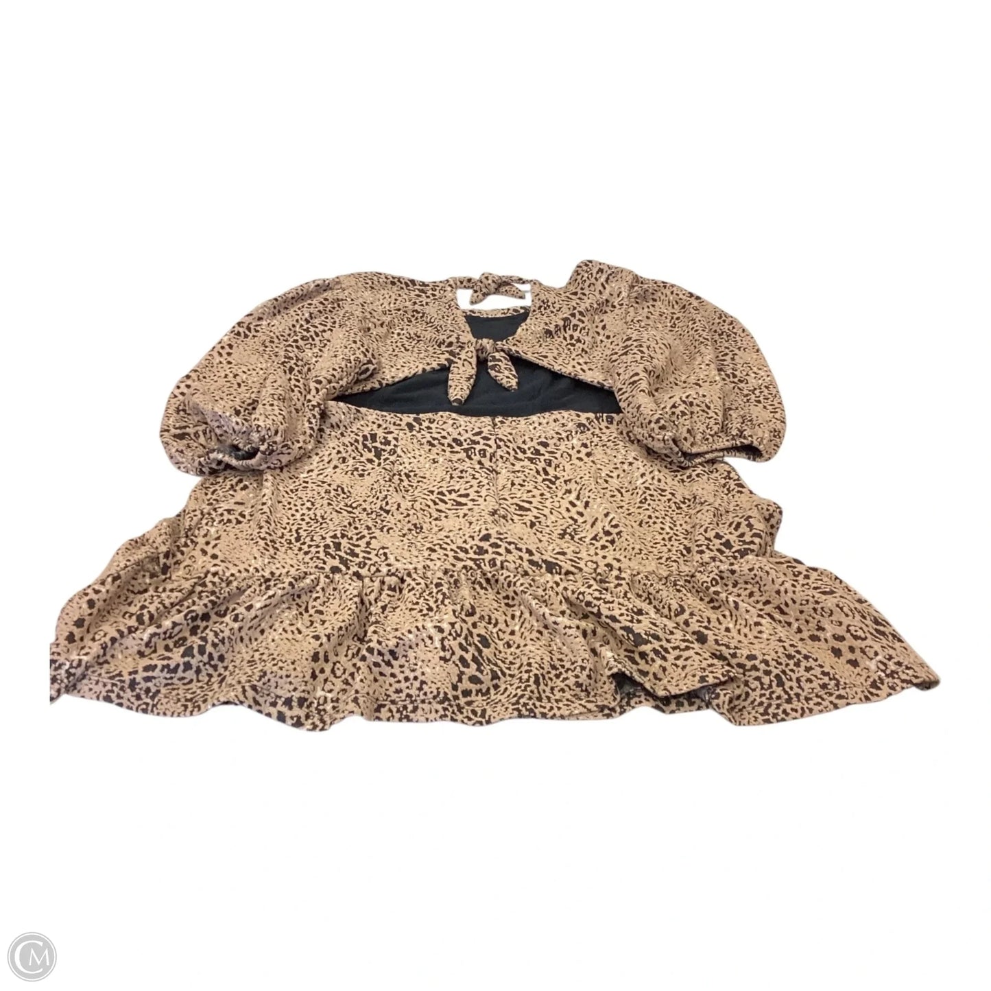 Dress Casual Midi By Maeve In Black & Brown, Size: 20