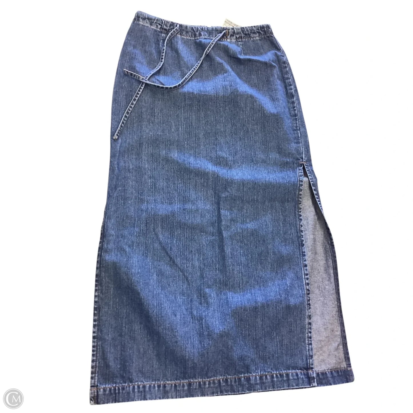 Skirt Maxi By London Jean In Blue Denim, Size: 2p