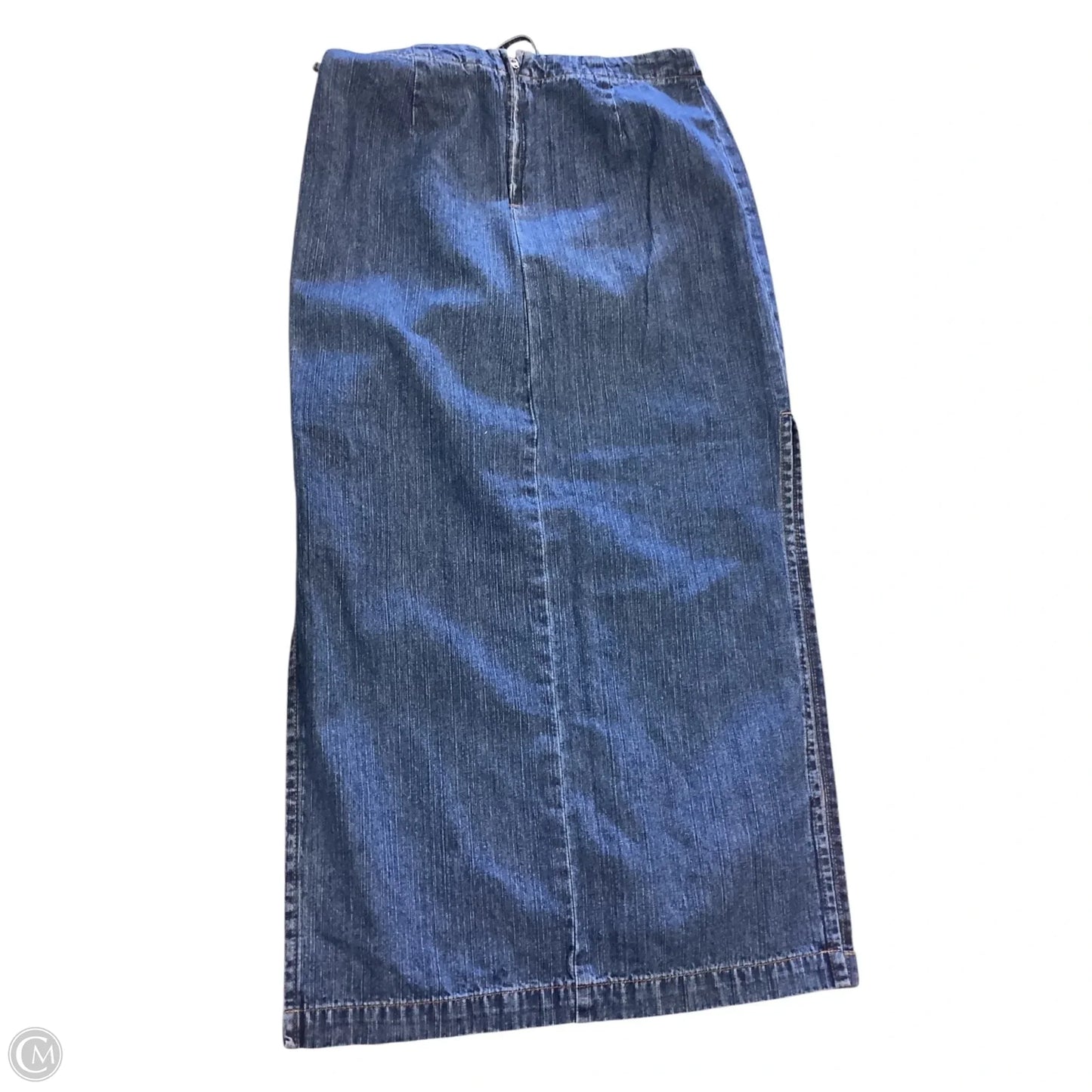 Skirt Maxi By London Jean In Blue Denim, Size: 2p