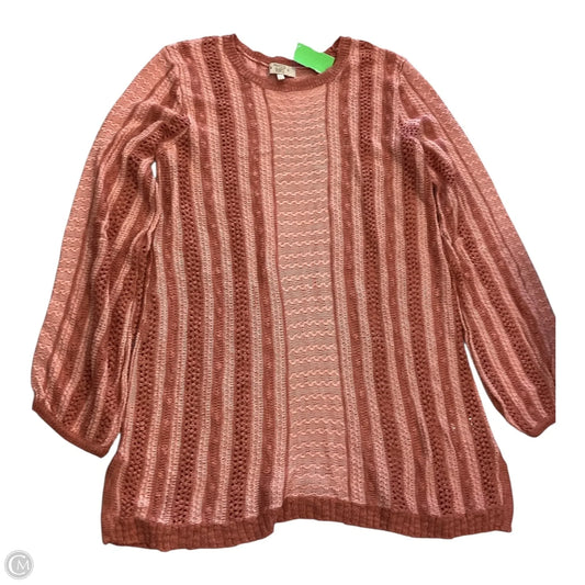 Top Long Sleeve By Clothes Mentor In Coral, Size: S