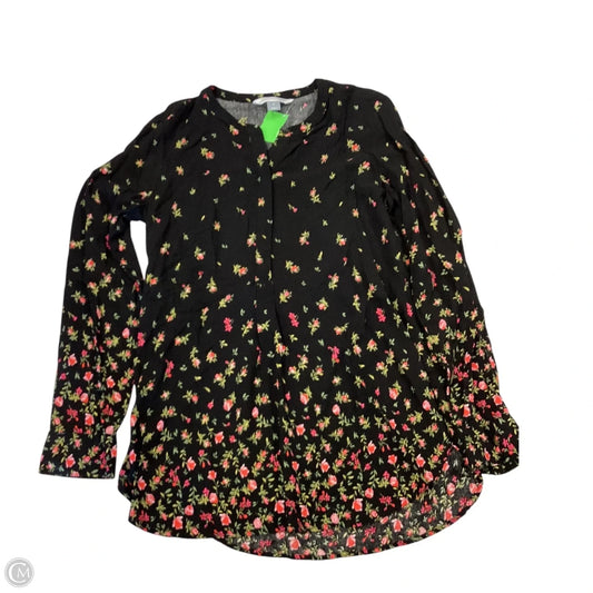 Top Long Sleeve By Old Navy In Black & Pink, Size: M
