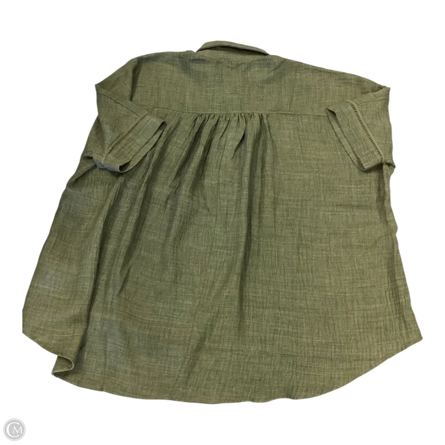 Top Short Sleeve By Max Studio In Green, Size: S