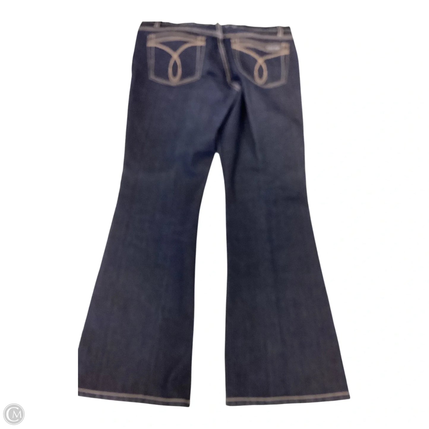 Jeans Flared By Calvin Klein In Blue Denim, Size: 14