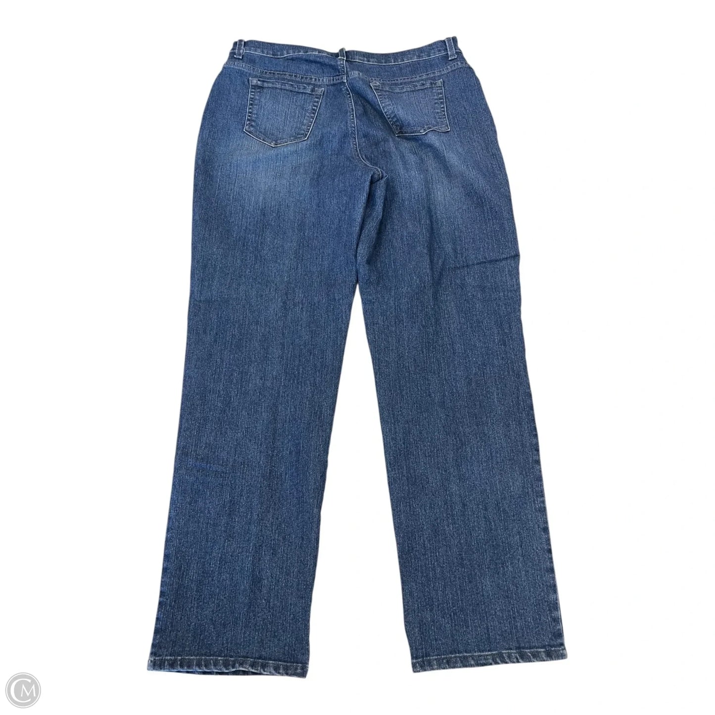 Jeans Straight By Gloria Vanderbilt In Blue Denim, Size: 16