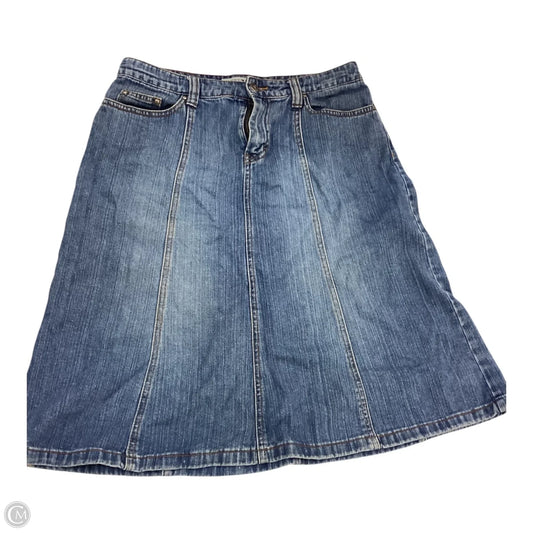 Skirt Midi By Tommy Hilfiger In Blue Denim, Size: 6
