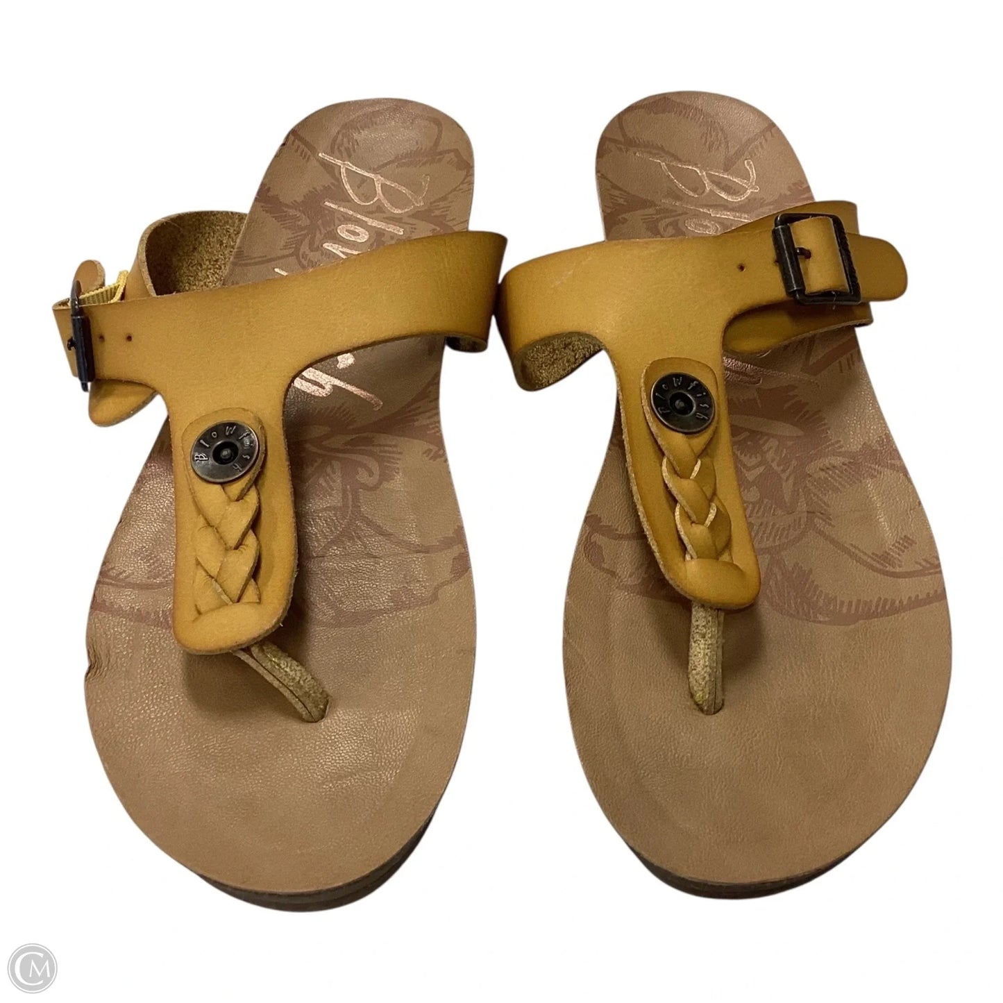 Sandals Flats By Blowfish In Yellow, Size: 9