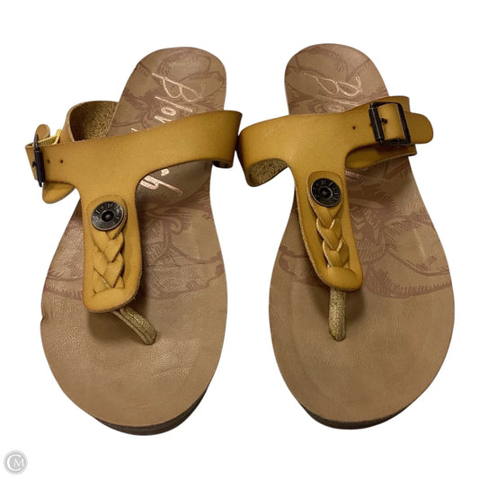 Sandals Flats By Blowfish In Yellow, Size: 9