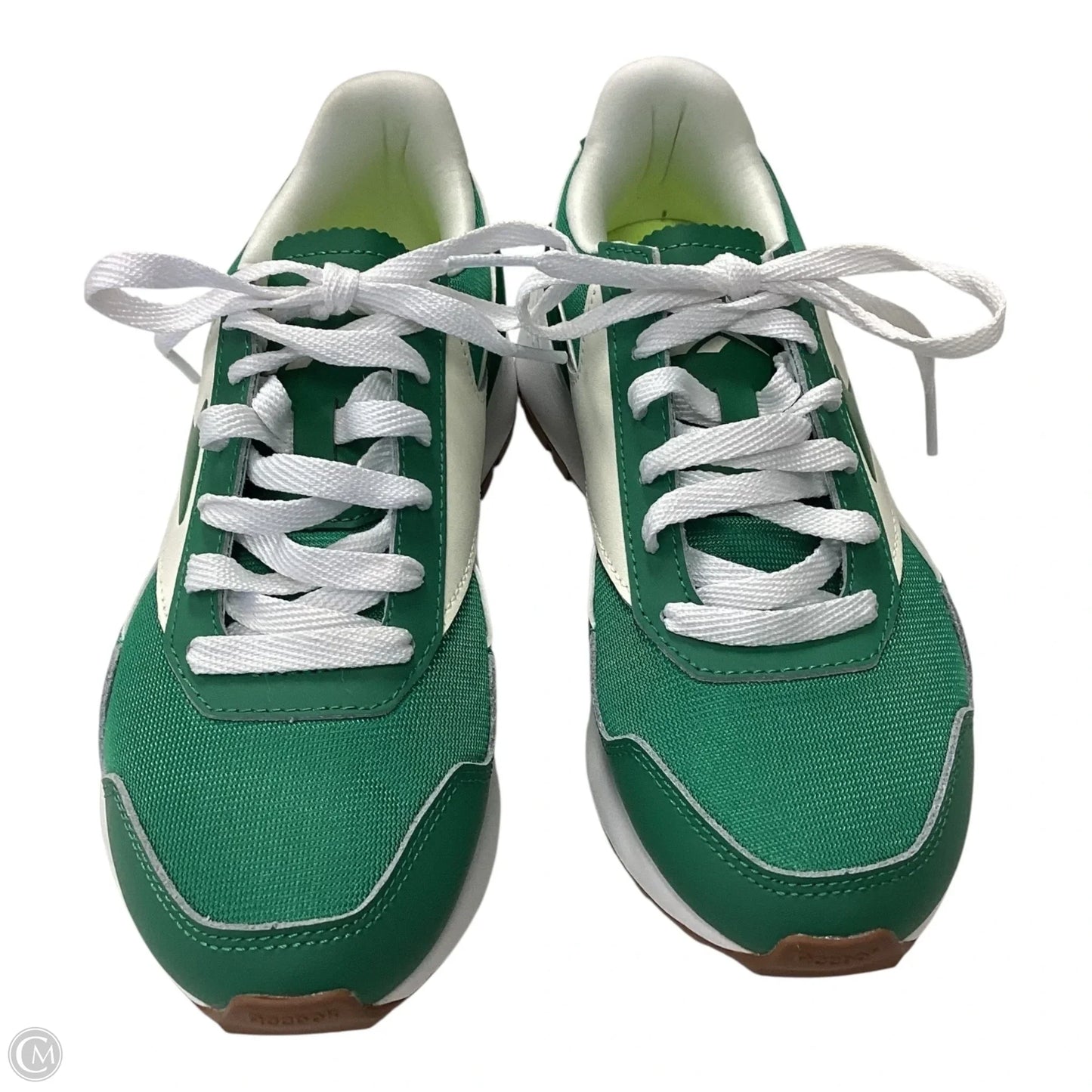 Shoes Athletic By Reebok In Green & White, Size: 7