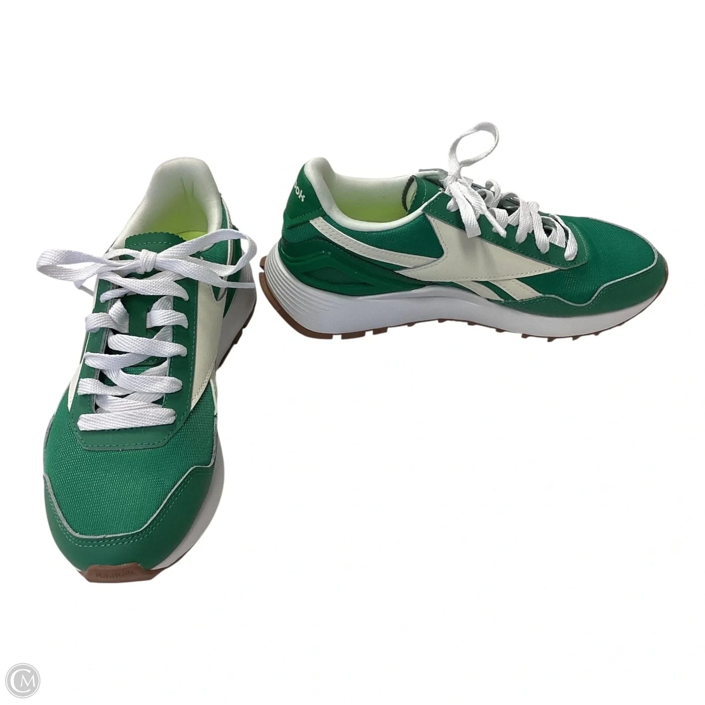 Shoes Athletic By Reebok In Green & White, Size: 7