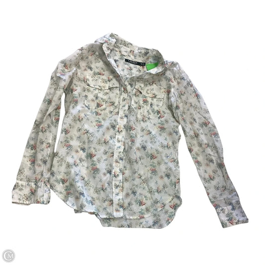 Top Long Sleeve By Lauren By Ralph Lauren In Floral Print, Size: Xsp