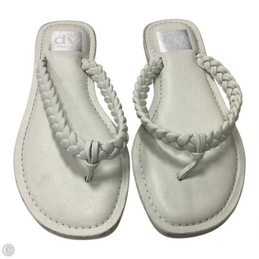 Sandals Flip Flops By Dolce Vita In White, Size: 7.5