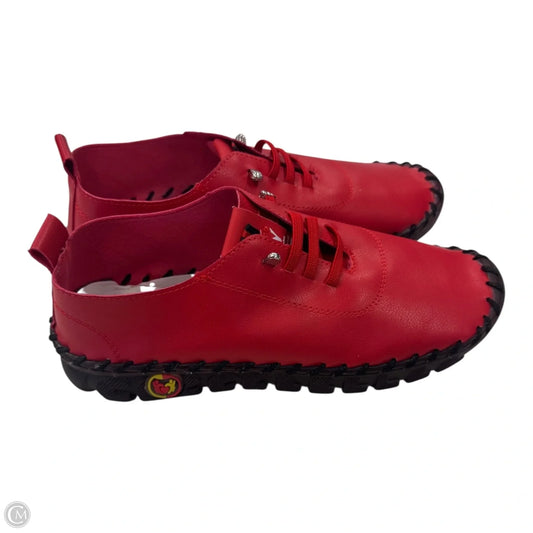 Shoes Flats By Clothes Mentor In Red, Size: 9