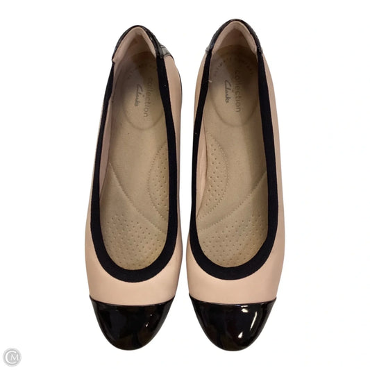 Shoes Flats By Clarks In Black & Pink, Size: 7.5