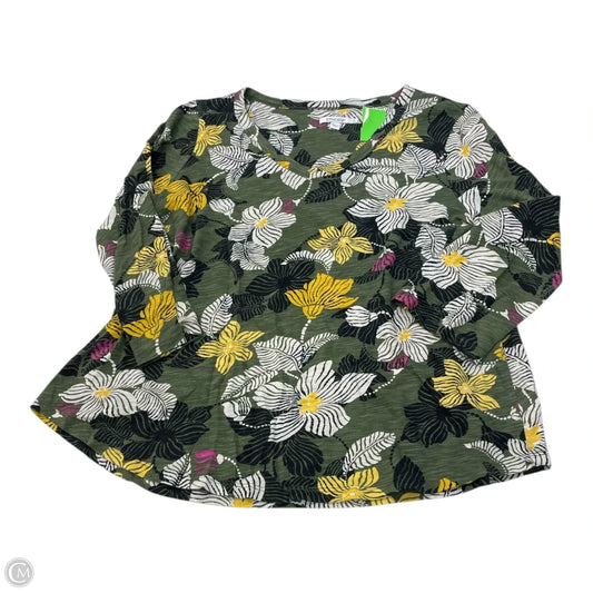 Top Long Sleeve By Chicos In Multi-colored, Size: L