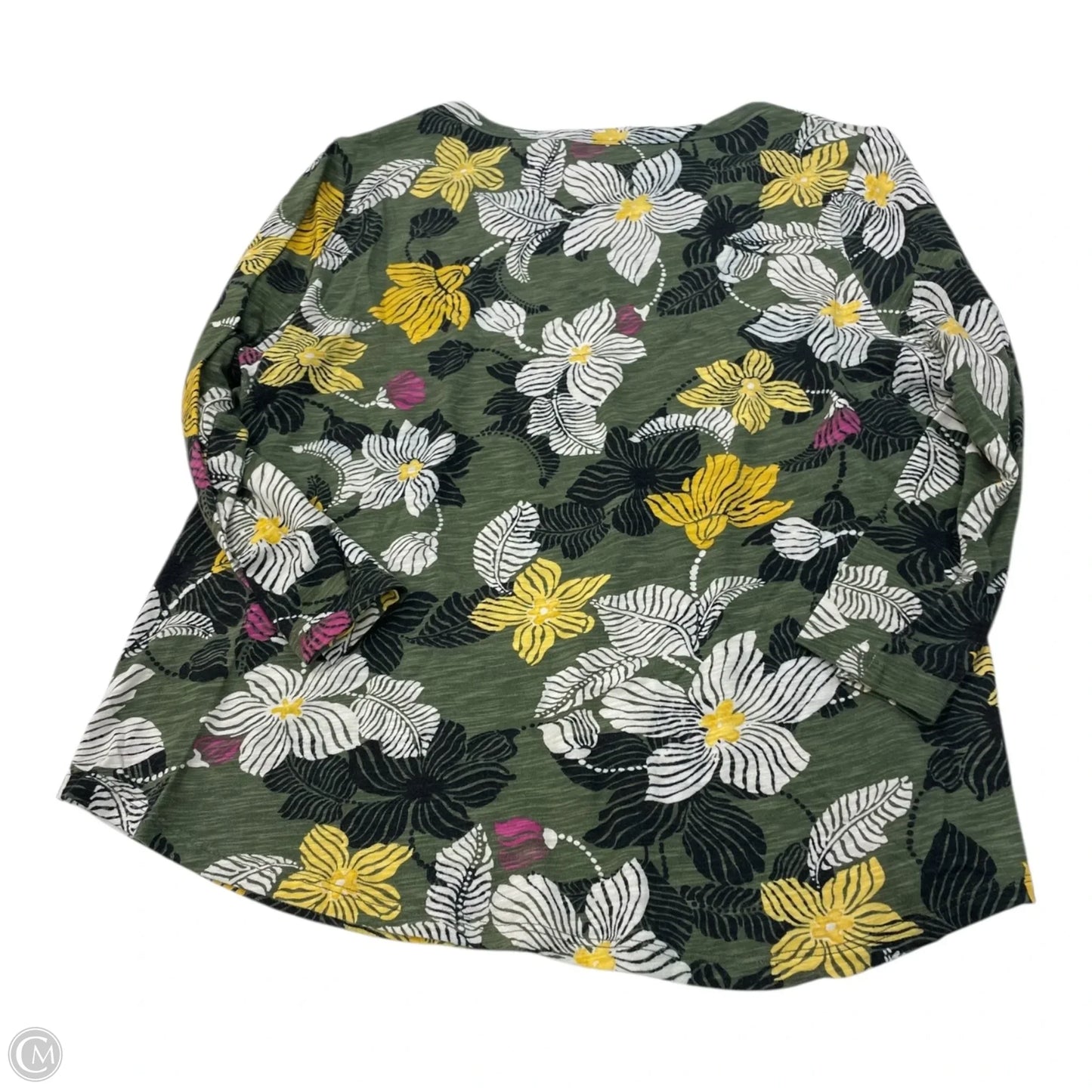 Top Long Sleeve By Chicos In Multi-colored, Size: L