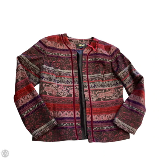 Blazer By Studio 1 In Paisley Print, Size: 10