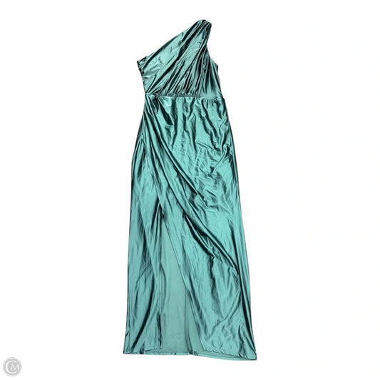 Dress Party Long By Express In Green, Size: M