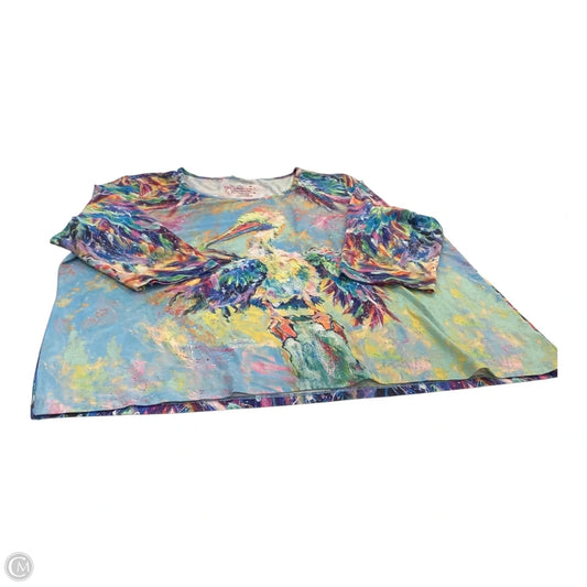 Top 3/4 Sleeve By Leoma Lovegrove In Multi-colored, Size: 3x