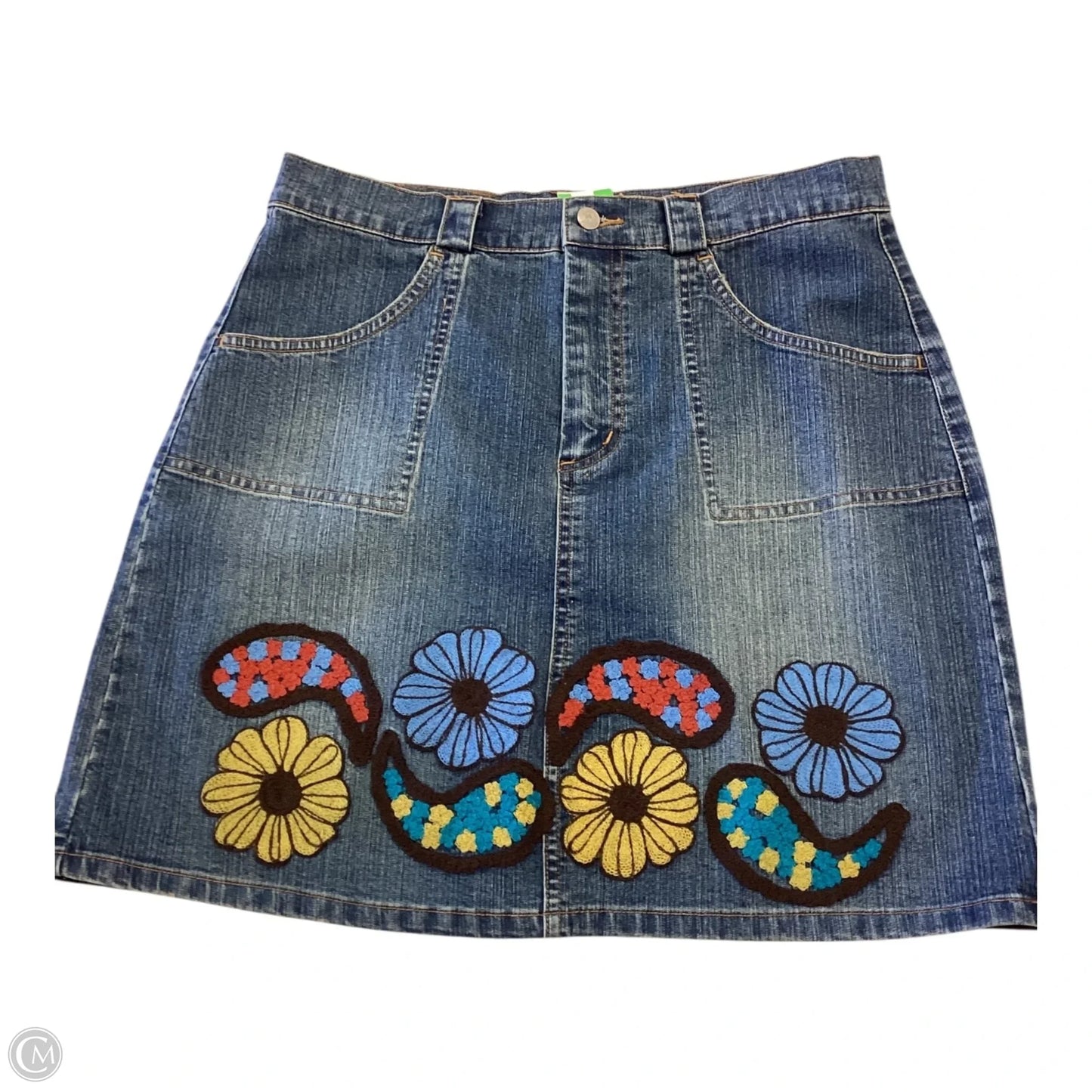 Skirt Designer By Lilly Pulitzer In Blue Denim, Size: 4