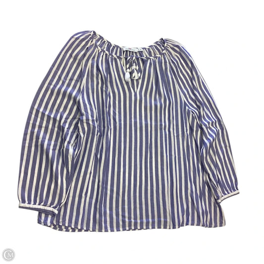 Top Long Sleeve By Vineyard Vines In Striped Pattern, Size: M