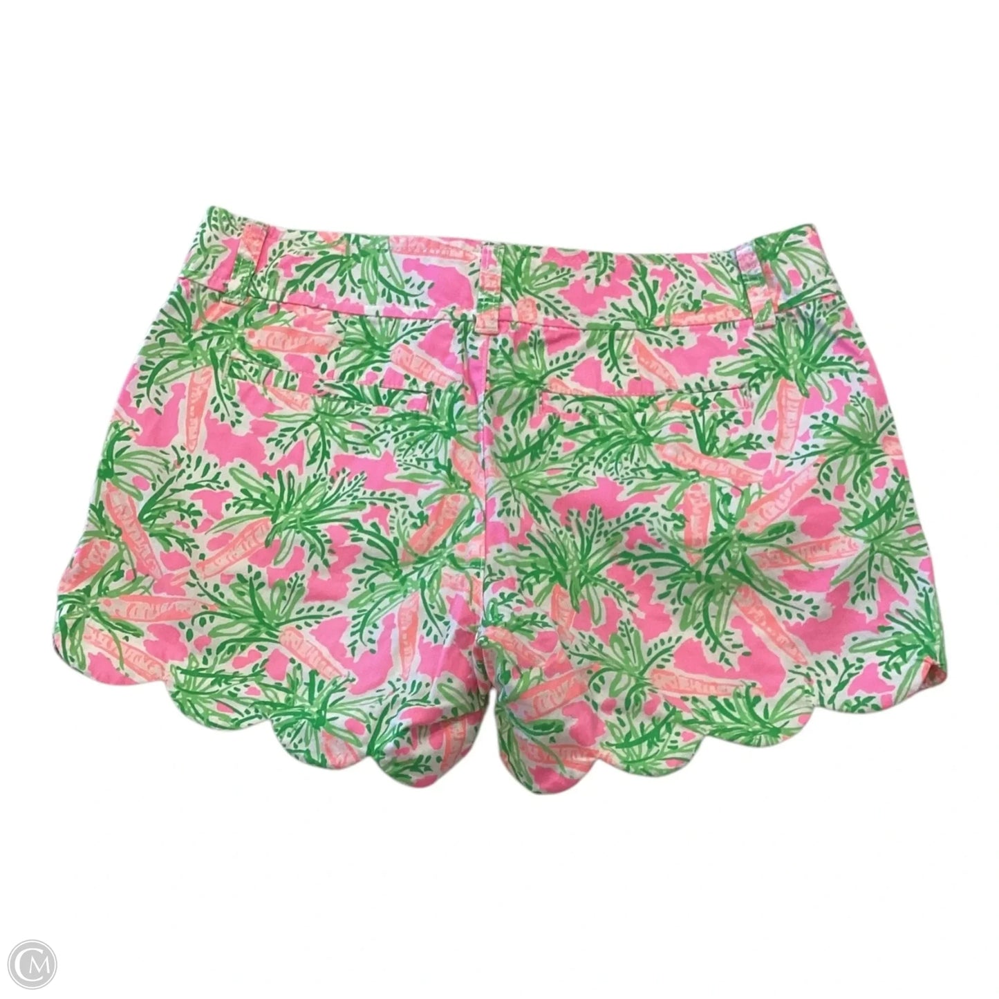 Shorts Designer By Lilly Pulitzer In Green & Pink, Size: 4