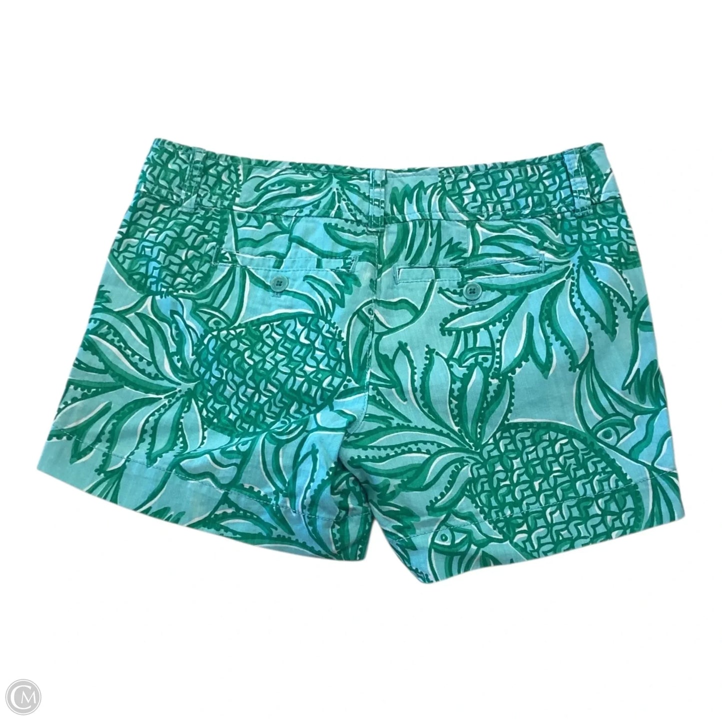 Shorts Designer By Lilly Pulitzer In Blue & Green, Size: 4