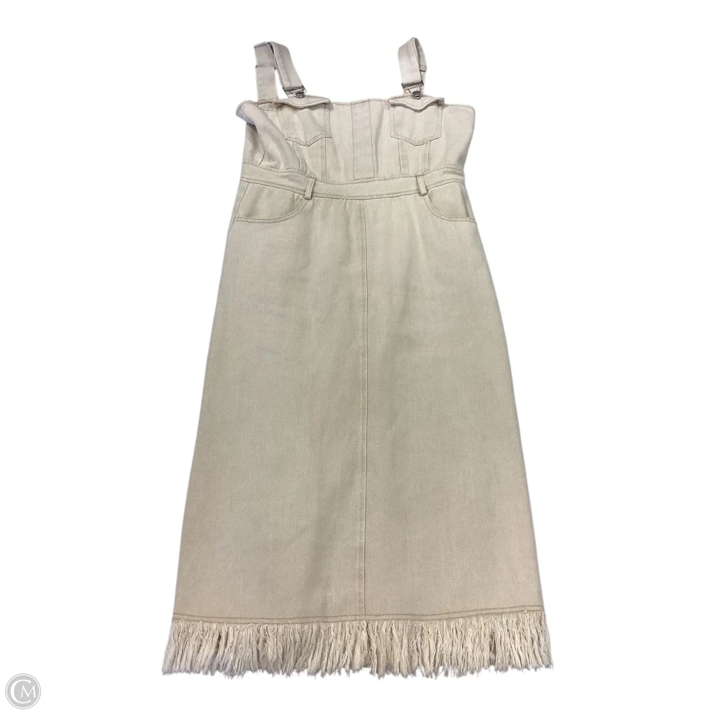 Dress Casual Midi By Cloud Ten In Ivory, Size: L