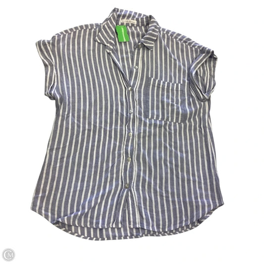 Top Short Sleeve By Be Cool In Striped Pattern, Size: M