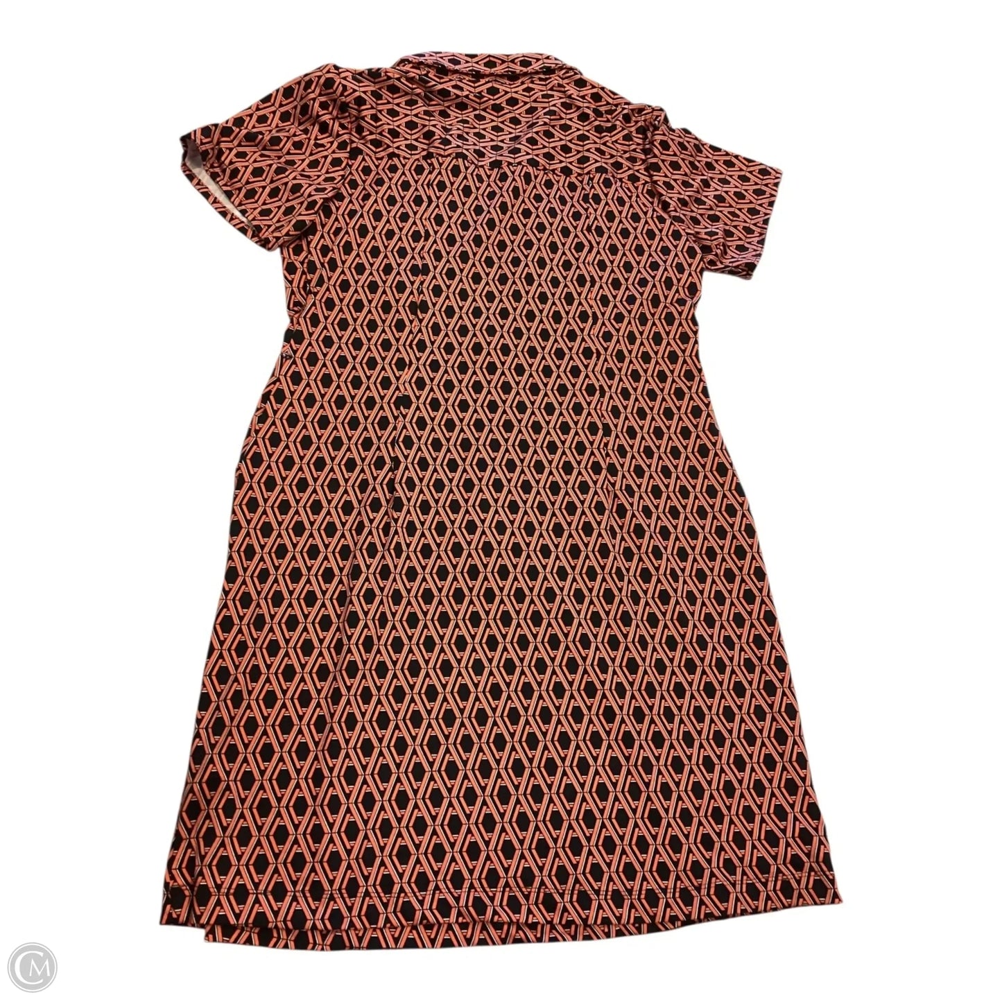 Dress Casual Midi By Ny Collection In Geometric Pattern, Size: Xl