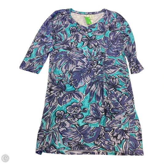 Dress Casual Short By Caribbean Joe In Floral Print, Size: M