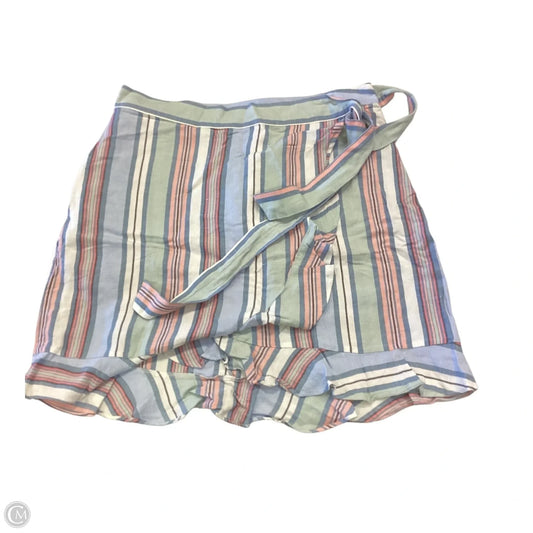 Skirt Midi By Loft In Striped Pattern, Size: 14