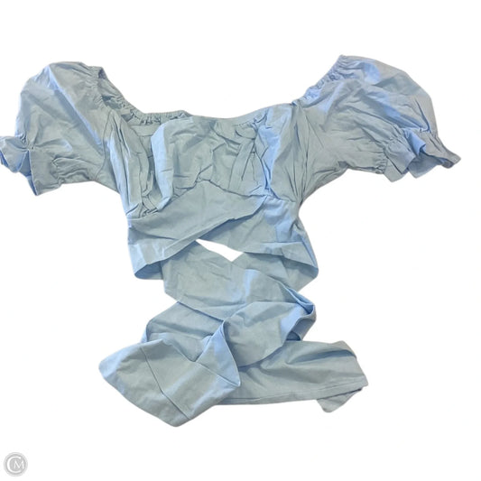 Top Short Sleeve By Petal & Pup In Blue, Size: Xl
