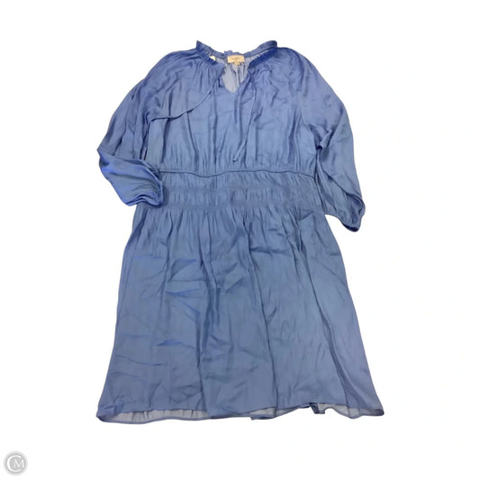Dress Casual Midi By Loft In Blue, Size: 16