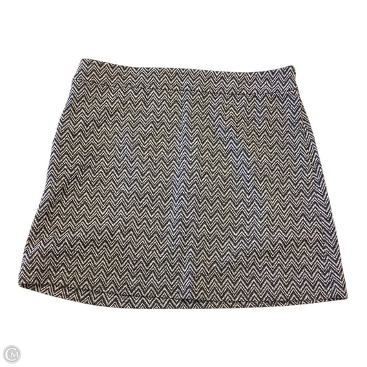 Skirt Mini & Short By Loft In Striped Pattern, Size: 10