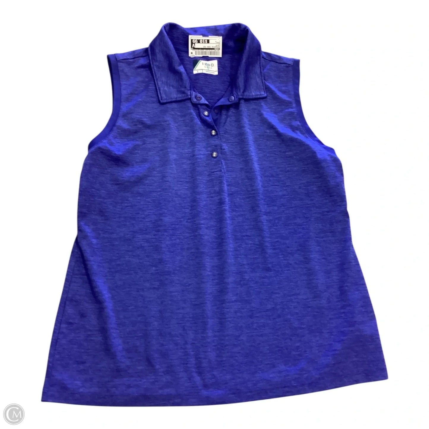 Athletic Tank Top By Izod In Blue, Size: L