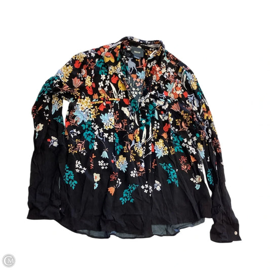 Top Long Sleeve By Maeve In Floral Print, Size: 4