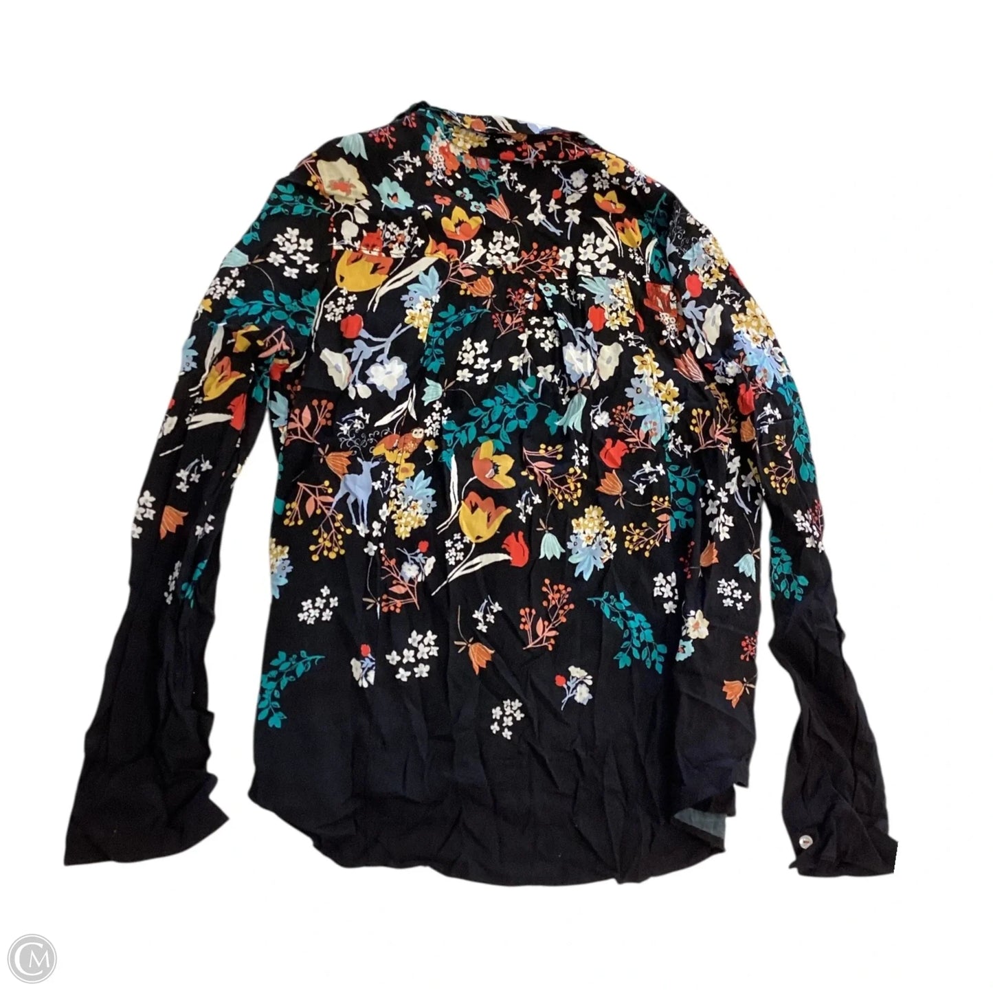 Top Long Sleeve By Maeve In Floral Print, Size: 4