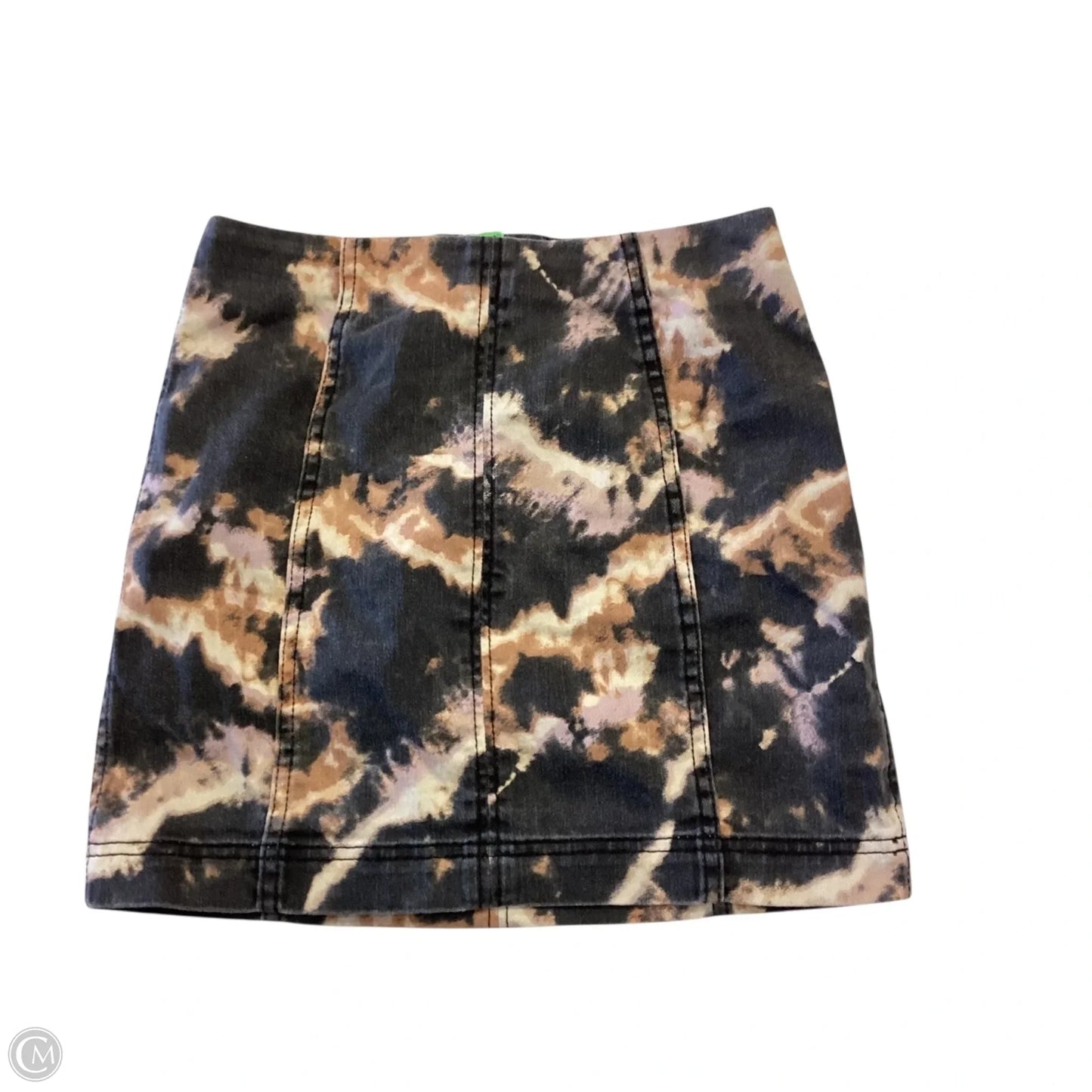 Skirt Mini & Short By Free People In Tie Dye Print, Size: 0